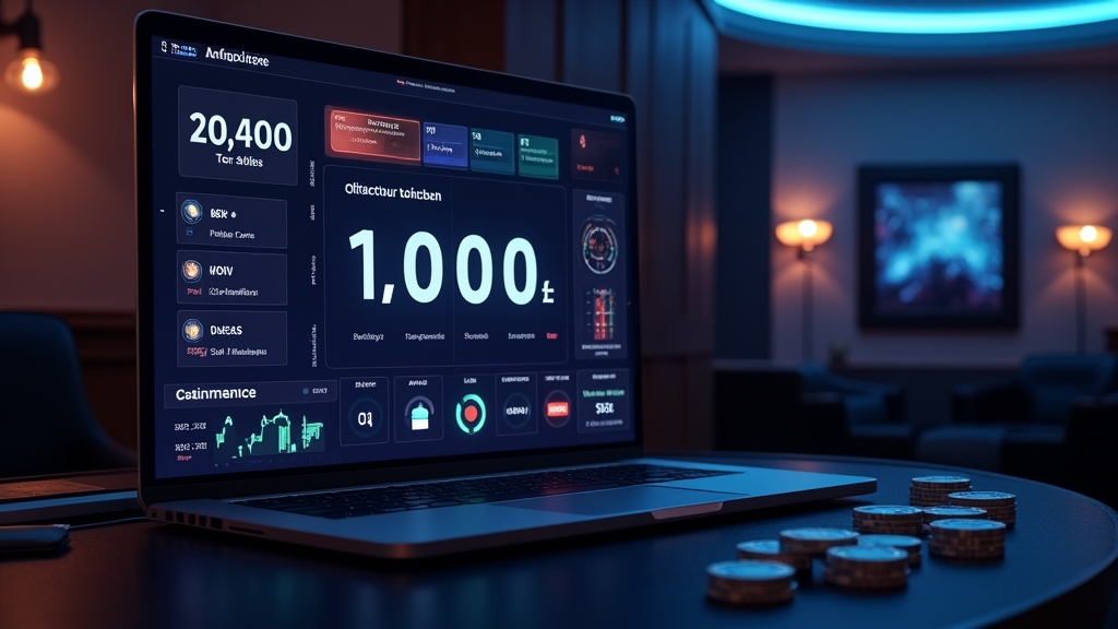 Tabla de tiempos y límites de pago en un casino con estética oscura
